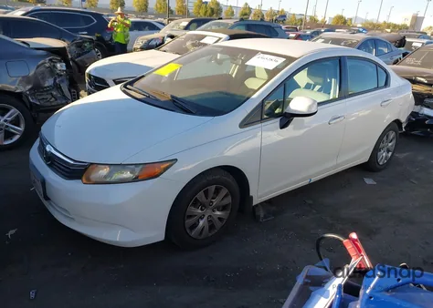 2012 Honda Civic Lx из США, поврежденный, VIN 2HGFB2F51CH300425